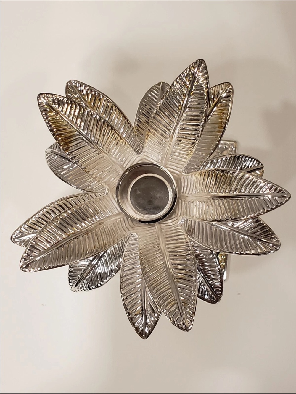 Godinger silver plated pineapple candle holder